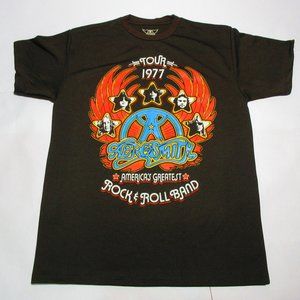 AEROSMITH Tour 1977 America's Greatest Rock & Roll Band T-Shirt Size L